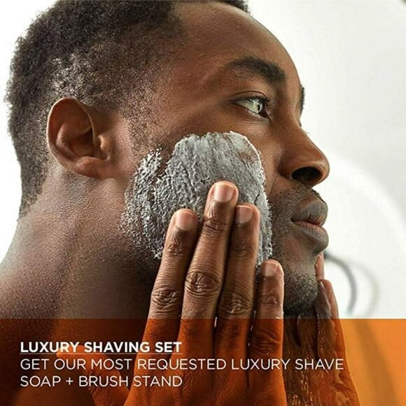 BOGO Van Der Hagen Shave Set with Soap, Boar Brush, Stand & Bowl Complete Set - Picture 2 of 4